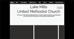 Desktop Screenshot of lakemillsumc.org